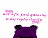 not afk just gaming ps