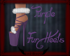 LH~ Purple Fur Heels