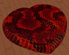 Snake Skin Heart Pillow