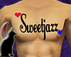sweetjazz chest tattoo