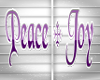 Peace & Joy Decal