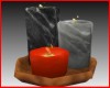 ~D~ Red-Blk-Gray Candles