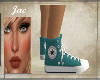 J~CHUCKIES SNEAKERS TEAL