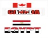 PAYS CANADA  EGYPTE