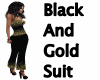 black and gold suit