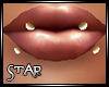 ::S:: Gold lip studs
