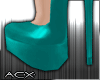 (ACX)Glamour Teal Shoes