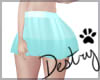 |D| Blue Pleated Skirt