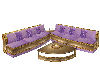 Gold & Purple Sofa set