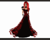Long gown red lace