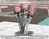 *V* Pink Roses in Vase