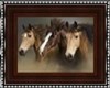 Framed Horse Trio