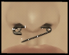 Black Safty Pin Septum M