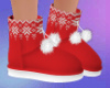 Xmas boots red