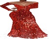 J* RED SEQUINS GOWN