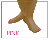 Flat Feet Pink Nails
