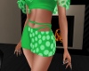 Polka Dot Skirt Green
