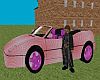 Hot Pink Sports Car