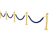 Rope Rail Blue and Gold