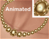 golden beads necklaceANI