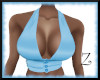 Z- Shiny blue top