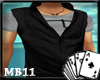 XI Black Sleeveless Vest