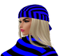 Blue and black bandana
