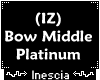 (IZ) Bow Middle Platinum
