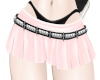 Pink mini skirt and belt
