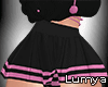 Pink Black Mini skirt