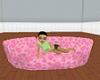Pink Hearts Pet Bed
