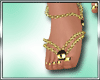 T* Gold Feet Chain