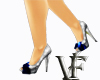 [V]Silver Blue Heels