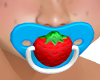 Strawberry Pacifier Blue
