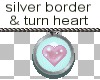 silver line & heart