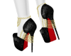 black w red bottom heels