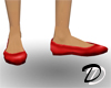 Economy Flat shoes (red)