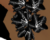 (MI) Black flowers earri