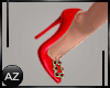 *az*Red shoes crystal
