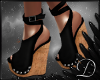 .:D:.Boho Black Sandals