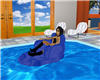 Blue swirl Pool Float