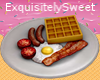 Waffles & Eggs Breakfast