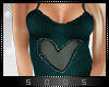 S.| Teal hearted singlet