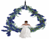 blue flower swing