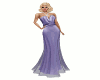 Periwinkle CowlNeck Gown