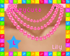 !L Necklace Pearl Pink