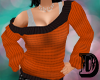 D Orange Winter Sweater