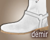 [D] City white boots