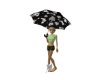 B Umbrella Cat
