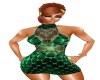 Emerald mini dress